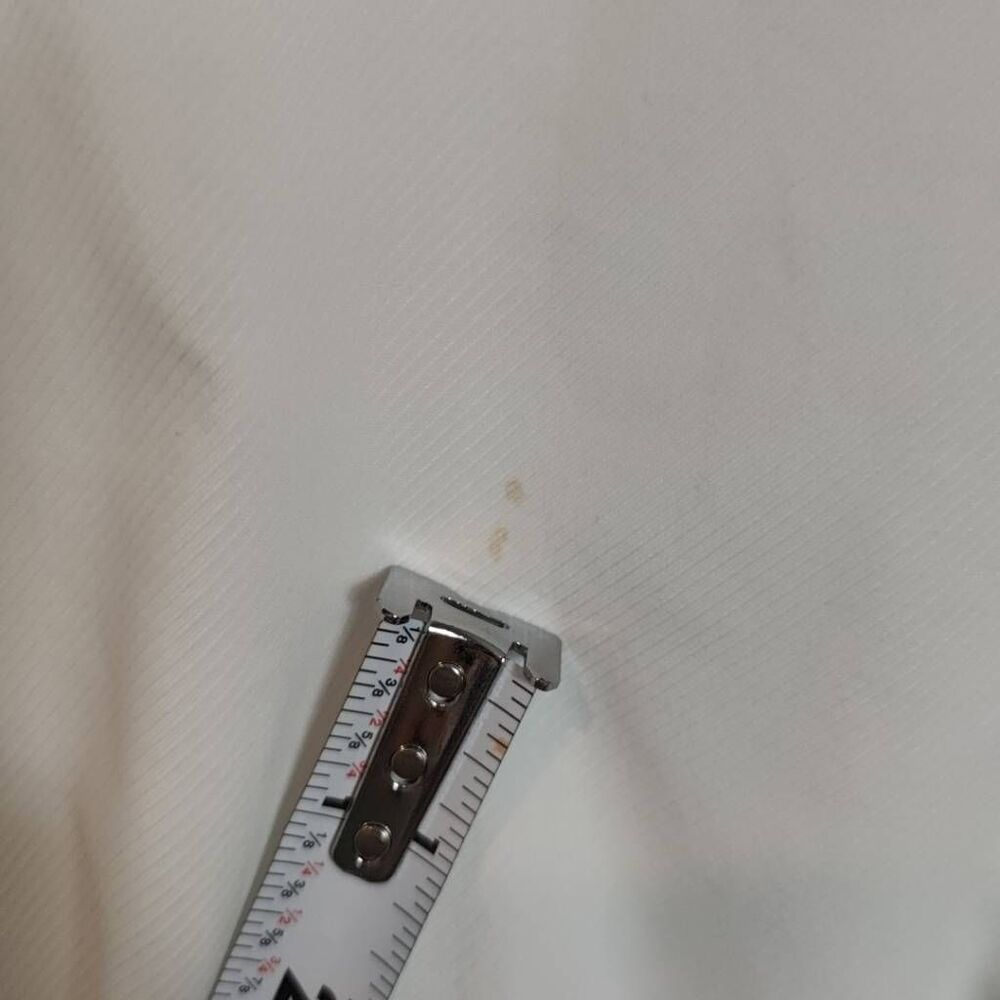Yves Saint Laurent Button Up Short Sleeve Shirt- Mens- Size S- White Blue - Picture 9 of 11